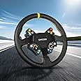SIMSONN Sim Racing Steering Wheel PC Racing Wheel LED Button Gaming Paddle Shifter Compatible with Logitech G29 G27 T300RS/GT T500 th8a (CarbonFiber S1)