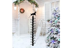 ZERUIDM Iron Art Snow Gauge Outdoor, 24 Inch Metal Elk Snow Measuring Stick, Winter Snowfall Snow Depth Measure Ruler Rod for Yard,Garden, Lawn Christmas Decoration Gift