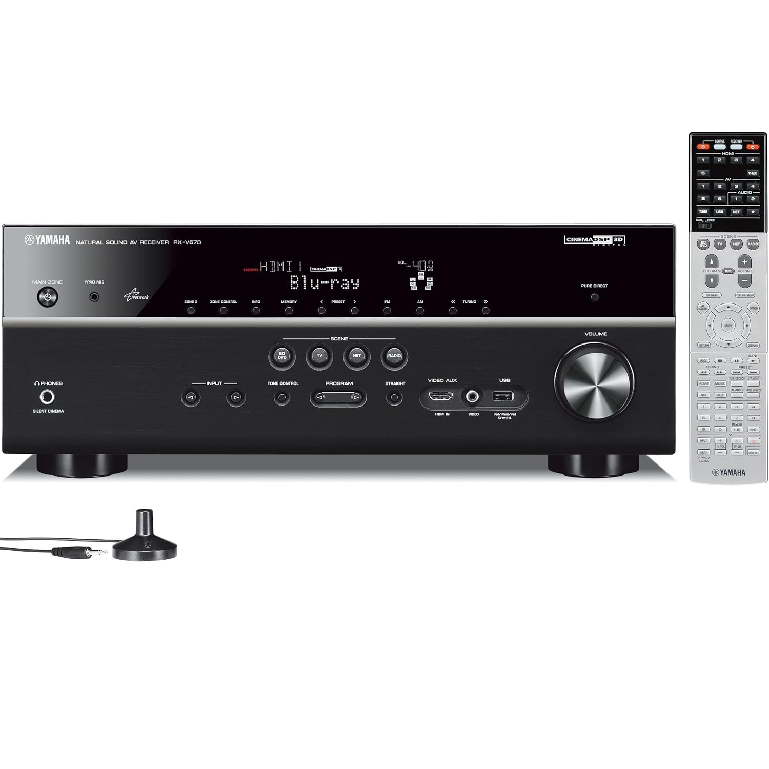 Yamaha RX-V673 7.2-Channel Network AV Receiver (Discontinued by Manufacturer)