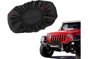 Rimwig Winch Cover,Dustproof Winch Protection Cover,Badlands Winch Cover 12000 lb Waterproof,Tear Resistant for Up to 17500 Lbs Electric Winches,Indoor/Outdoor Fit for Warn(22″Lx9.8″Hx7.5″W)