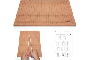 MICOSIM 12X16 in Macrame Board for Braiding & Cording: Macramé Project Board for Braiding Bracelet Creating Macrame and Knotting Creations (12X16IN)