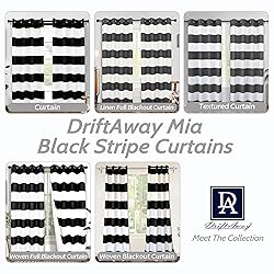 DriftAway Mia Stripe Room Darkening Grommet Unlined