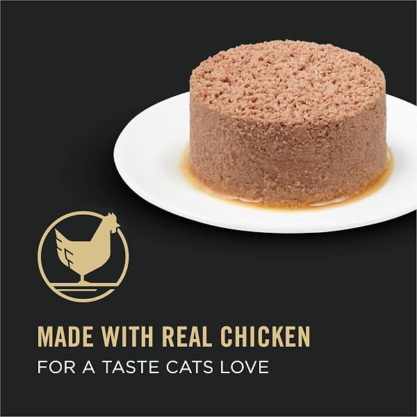 PURINA PRO PLAN HIGH PROTEIN SENIOR WET CAT FOOD PATE, SENIOR 11+ CHICKEN & BEEF ENTREE – (PACK OF 24) 3 OZ. PULL-TOP CANS