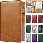 EcoVision Server Books for Waitress,Leather Waiter Book with Zipper Pocket, Server Booklet Restaurant Waitstaff Organizer, Serving Book Guest Check Book Holder Money Pocket Fits Server Apron
