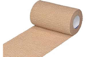 Hartmann Medi-Rip Latex-Free Self-Adherent Compression Bandage, 4" x 5 yd., Tan (Pack of 12)