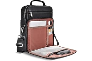 12.9-13 Inch iPad Leather Bag for 2026 2025 13 inch iPad Pro M4 & iPad Air M3 M2 with Magic Keyboard, iPad Pro 12.9, Travel S