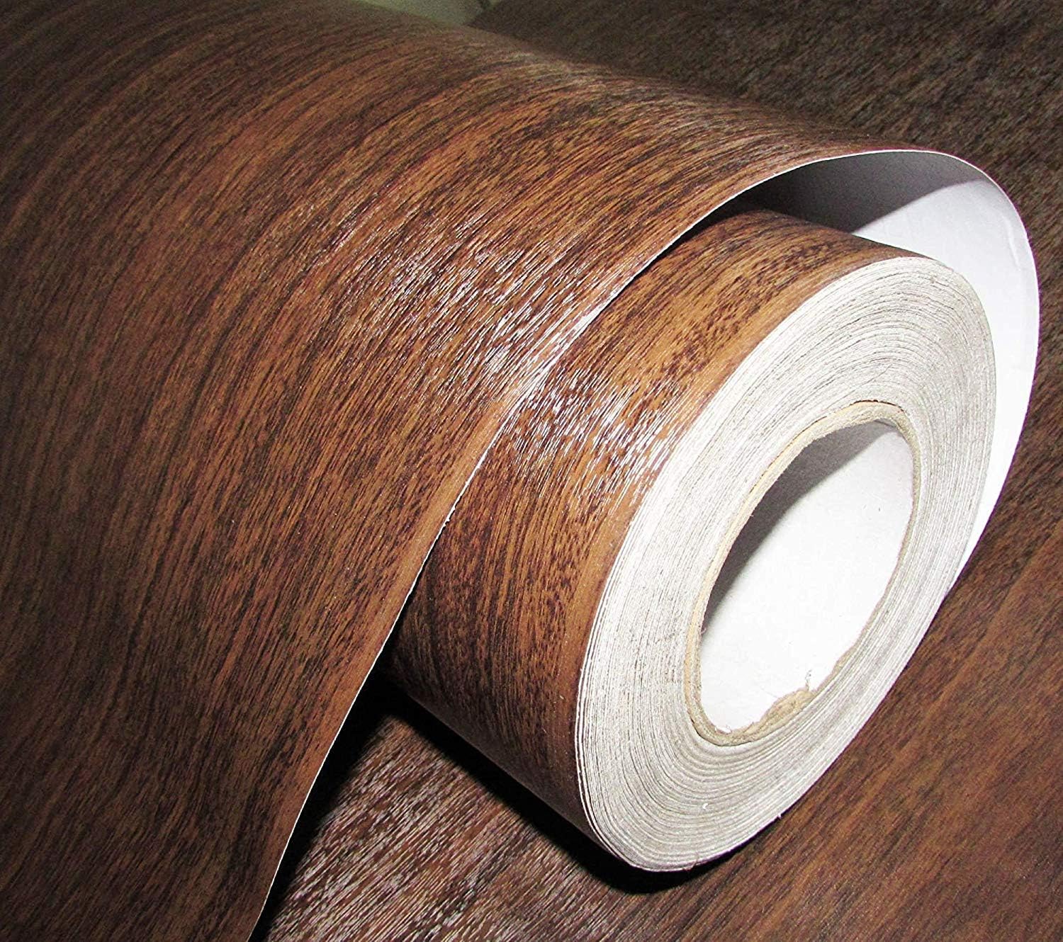 Vinyl PVC Wall Door Furniture Sticker, 12 x 100 Inches, Brown