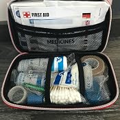 HONYAO Trousse Premier Secours 200 Pièces - Mini Boîte Médicale Pour Voiture Et Voyage