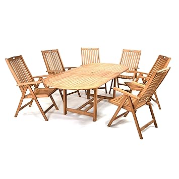 Teakholz Garnitur Gartenmöbel