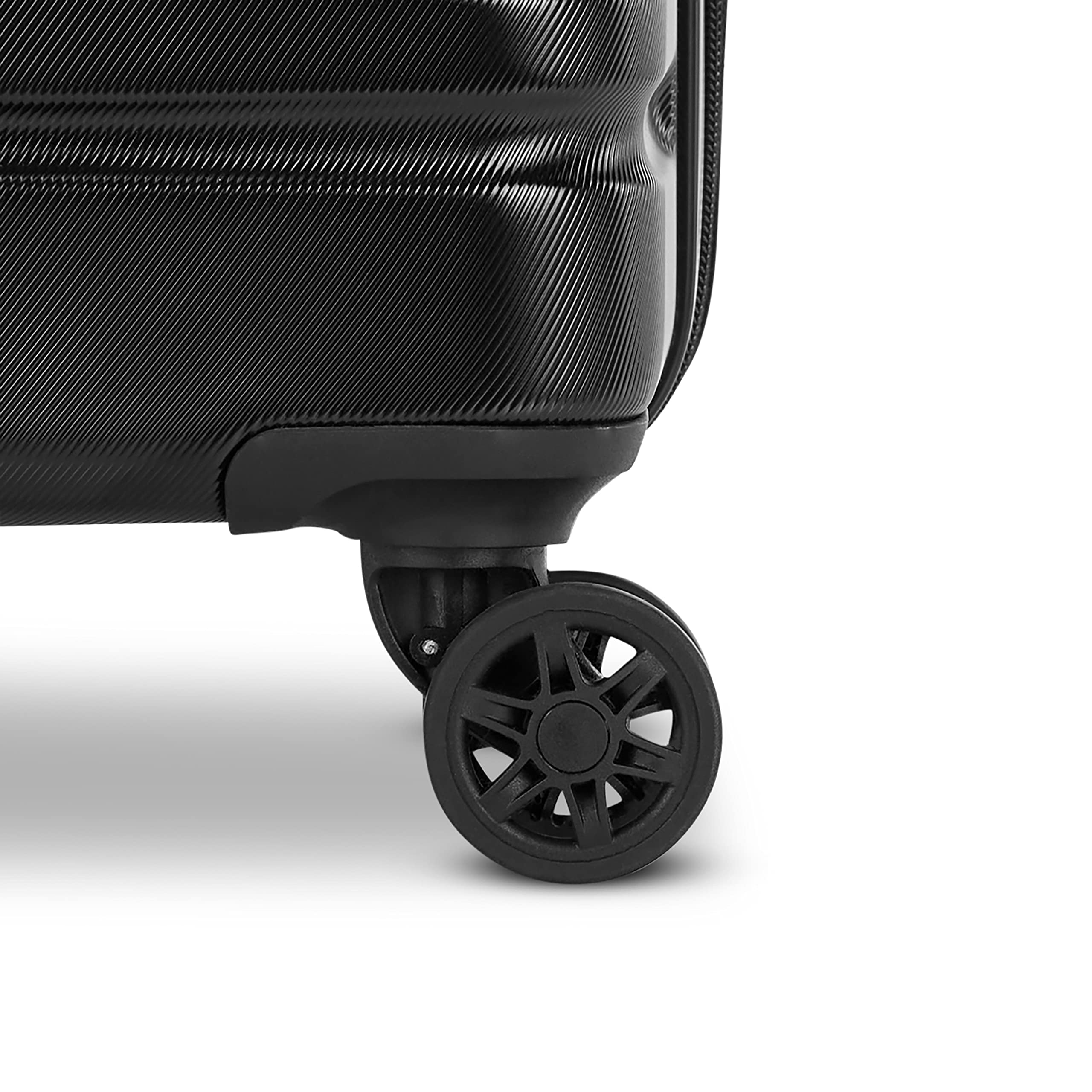 Samsonite Evolve SE Hardside Expandable Luggage with Spinners, Bass Black, 3PC Set (CO/M/L)