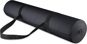 BalanceFrom GoYoga All Purpose High Density Non-Slip Exercise Yoga Mat with Carrying Strap