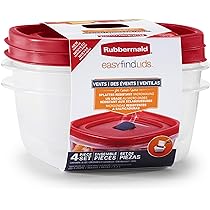 タッパーウェア　13点 Amazon.com: Rubbermaid Easy Find Vented Lids Food Storage
