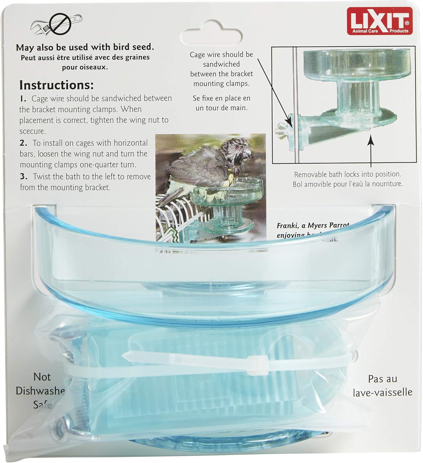 Lixit Quick Lock Bird Bath : Pet Baths : Pet Supplies
