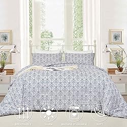 Nanko Beige and Blue Comforter Set Queen Size 3