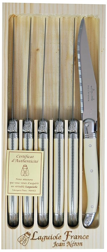 Amazon.com: Neron Coutellerie Laguiole cuchillo de carne 6 ...