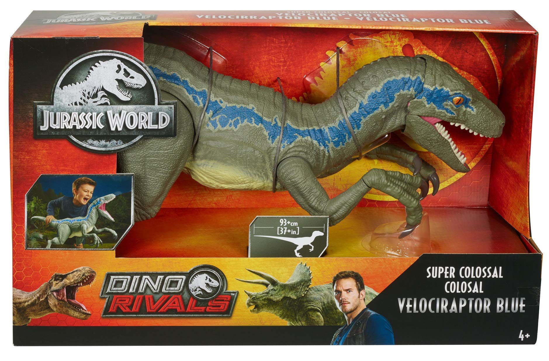 mattel velociraptor blue