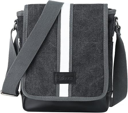 men's canvas crossbody shoulder bag