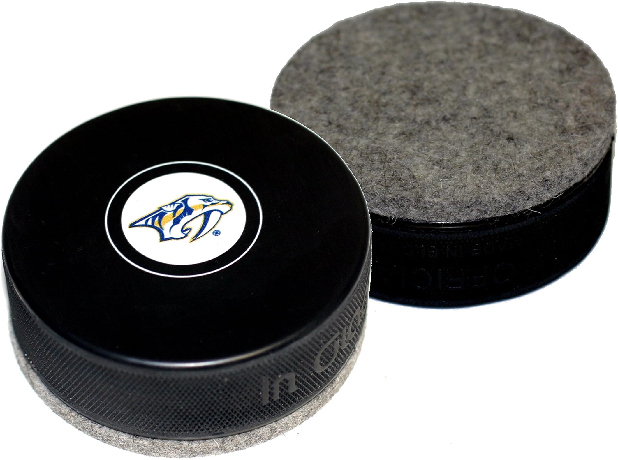 EBINGERS PLACE Nashville Predators Autograph Style Hockey Puck Board Eraser for Chalk Boards and Whiteboards