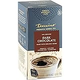 Teeccino Dark Chocolate Prebiotic SuperBoost™ Herbal Tea - Support Your Probiotics with Vegan GOS & Organic XOS For Good Gut 