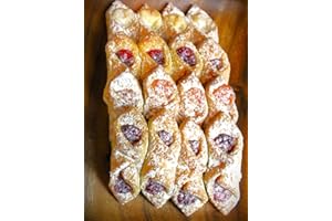 IDEAL BAKERY KOLACZKI EUROPEAN COOKIES - 3 PACK 16 COUNT EACH 4 FLAVORS - STRAWBERRY, RASPBERRY, APRICOT, AND CREAM CHEESE
