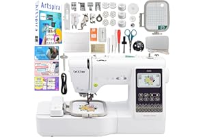 Brother SE700 Combo Embroidery & Sewing Machine with 4" x 4" Embroidery Hoop and 40+ Accessories
