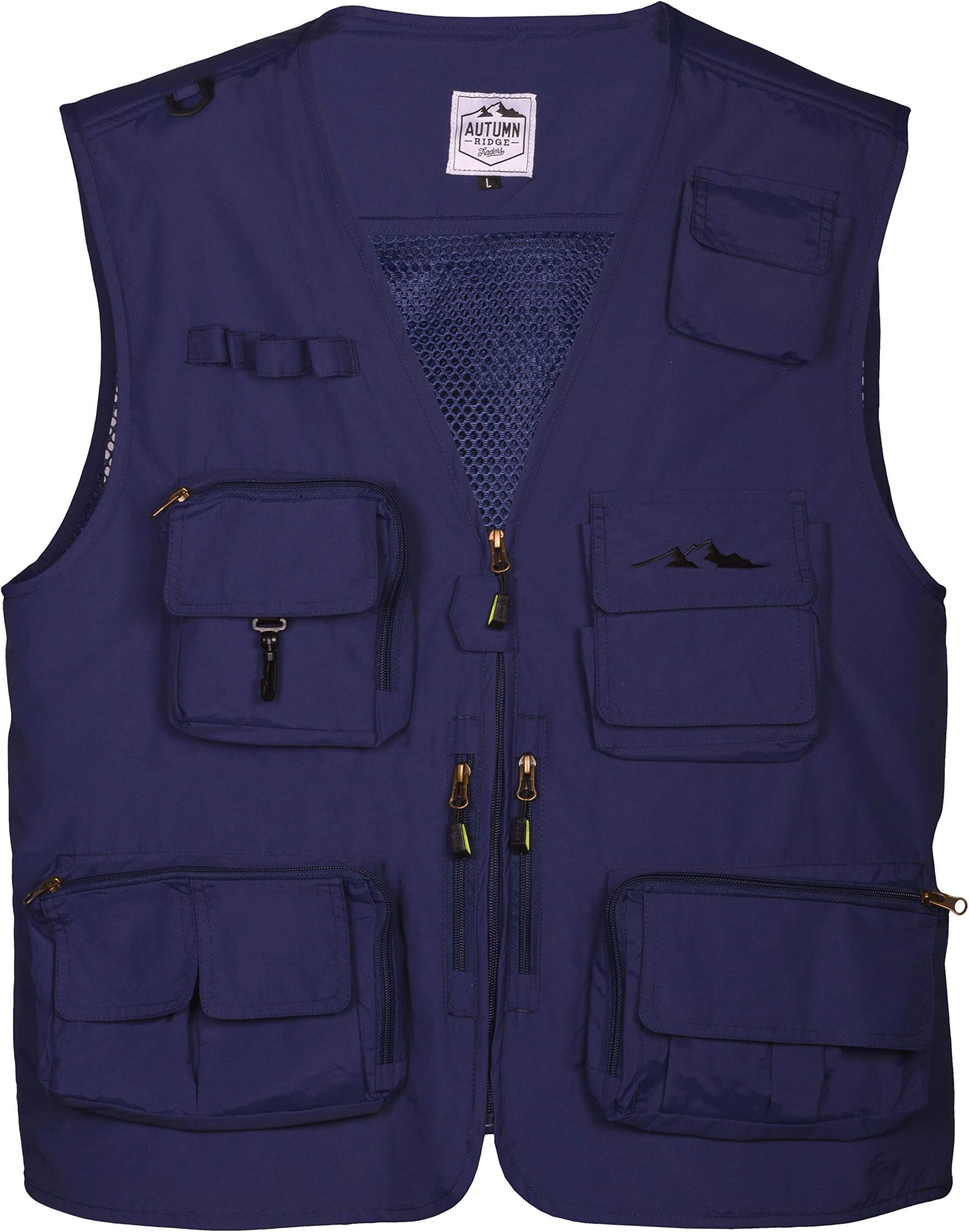 autumnridgetraders Lightweight 16 Pocket Vest for Fishing, Photography or All Outdoor Activities