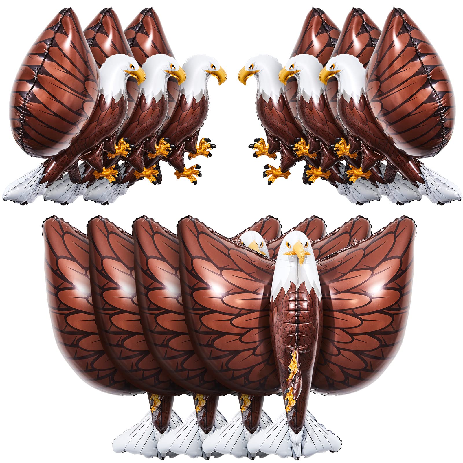 Large Inflatable Eagle Lewtemi 10 Pcs Eagle 4th of July Balloons, 32 x 26 Inch Giant 3D ...