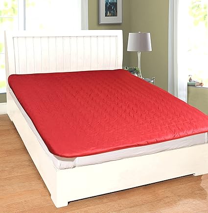 Genius Homes Premium Waterproof and DustProof Double Mattress Protector (Maroon)