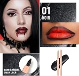 Oulac Matte Black Lip Liner Waterproof 24H Vegan 01 Noir view 2
