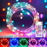 Minetom Fairy Lights Color Changing - 33FT 100 LED String Light with Remote | Halloween String Light with 16 Single Colors &amp; 6 Holiday Colors,12 Modes,Timer, USB Fairy Lights for Bedroom Indoor Classroom