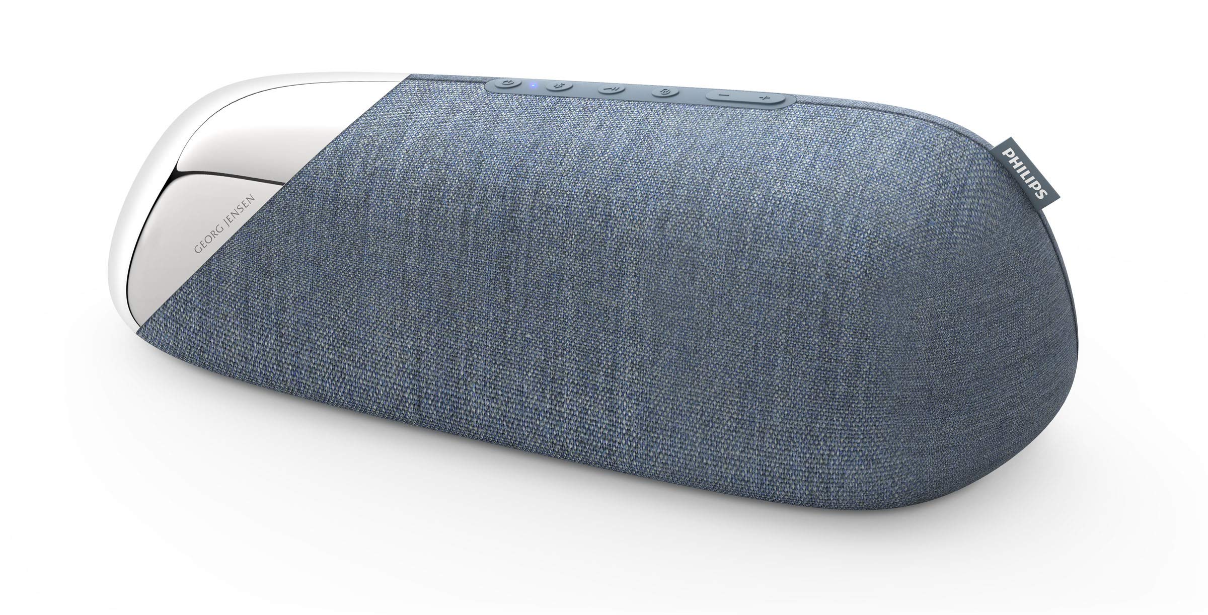 Philips Audio Bluetooth Speaker JS50/00 with Power Bank Function (2 x 2.25- Inch Broadband Speakers, 20 Hours’ Playback Time, 20-m Range) Georg Jensen Design – 2020/2021 Model TAJS50/00