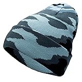 Unisex Knit Soft Warm Cuffed Beanie Hat Winter Camo