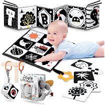 REPEAK Black & White Sensory Board For Babies 0-6 Months – High Contrast Visual Development Toy