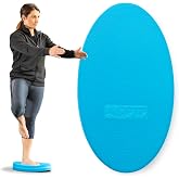 OPTP Stability Trainer &ndash; Textured Foam Balance Pad, Non-Slip Surface, Blue | For physical therapy, fitness, Pilates, yoga &amp; dance, Closed cell foam pad for balance pad workouts, latex free, 17"L x 9.5"H