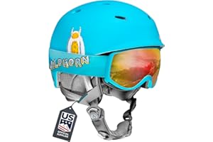 WILDHORN OUTFITTERS Wildhorn Spire Combo Pack Ski Helmet Kids- Snowboard Helmet with Goggles for Toddlers, Boys, & Girls - US Ski Team Official Supplier - Snowboarding Helmet for Kids