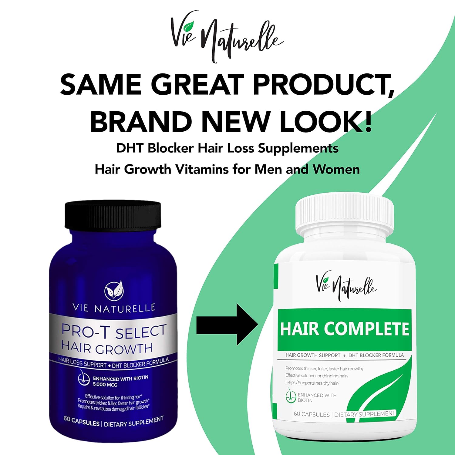 DHT Blocker Pills & Hair Supplement - Hair Growth Vitamins for Women & Men - Hair Loss Treatments for Women with Saw Palmetto - Hair Regrowth Treatment: Health & Personal Care