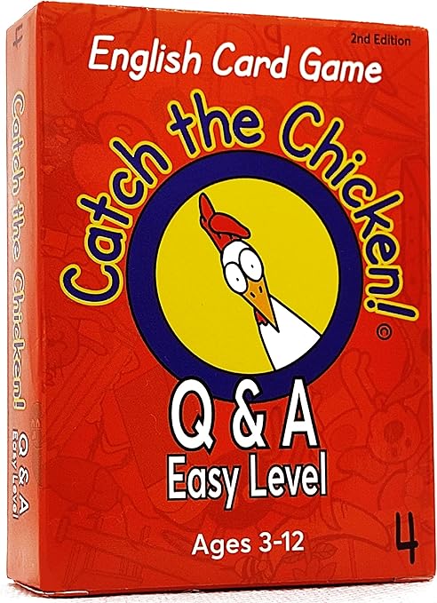 Amazon Catch The Chicken English Card Game Q A Easy Level 英語 カードゲーム子供 カードゲーム トランプ おもちゃ