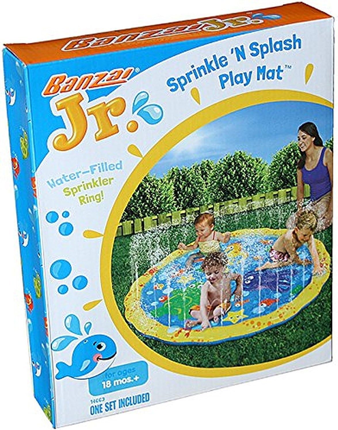 BANZAI 54In-Diameter Sprinkle & Splash Play Mat: Toys & Games