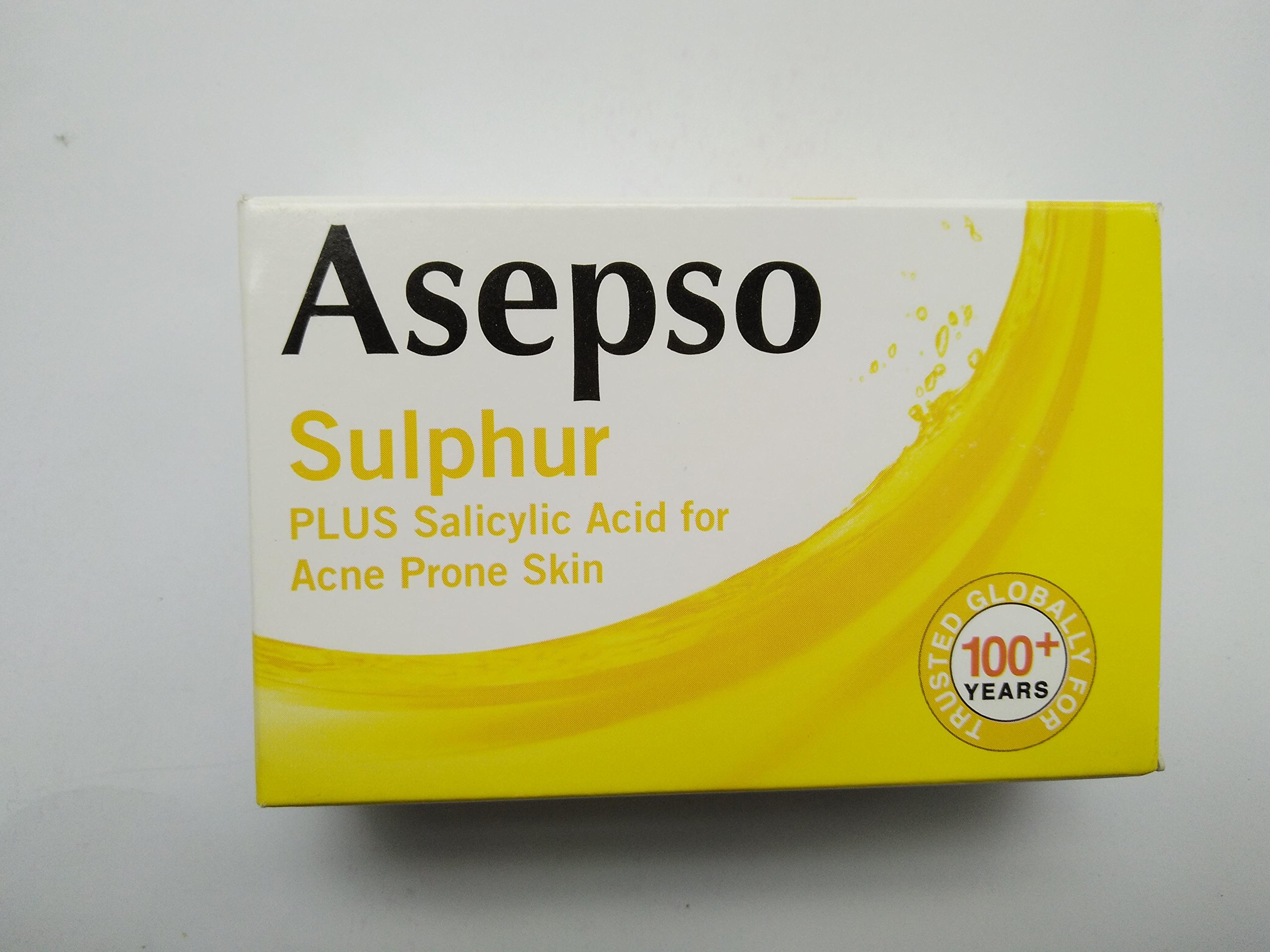 Asepso Sulphur Soap Plus Salicylic Acid for Acne Prone Skin 80 gram