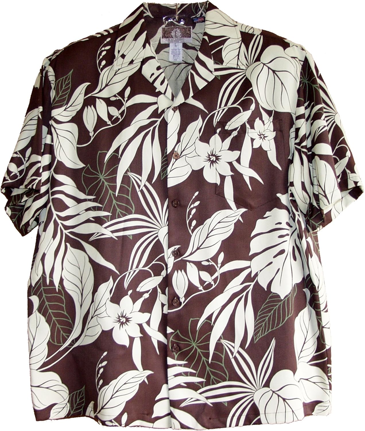 RJC Made in USA Men's Tropical Hawaiian Garden Aloha Shirt at Amazon Men’s Clothing store