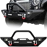 LEDKINGDOMUS Front Bumper Compatible with 07-18