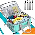 Paddle Board Cooler Bag, Waterproof Portable Deck Bag with Top Mesh Pocket,Kayak Cooler Bag with Side Pouches for Water Bottles,Inflatable Paddle Board Accessories Coolers for Sup, Kayak