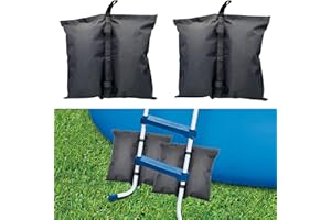 SKARUMMER Swimming Pool Ladder Step Weights Bag, 1680D Heavy Duty Weights Sand Bags for Above Ground Entry Systems, Ladders and Steps, 40 lbs Pool Sandbags (2 Pack)