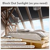 VSUDO Blackout Window Film Privacy - Black Frosted Glass Film 90x400 cm view 4
