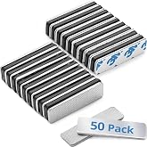 Name Tag Magnets - 50 Badge Holder Magnets, 1.75 x 0.5 inches | EcoEarth adhesive two-piece design name tag magnets with 3 extra-strong neodymium magnets to securely hold ID badge holders