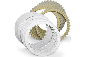 kekykm Extra Plate Sportster Friction Steel Clutch Disc Kit compatible with Harely Davidson Sportster 1991-2017 Big Twin Tourign Dyna Softail 1990-1997 Buell All Models 91-2002 17PCS Big Twin Clutch