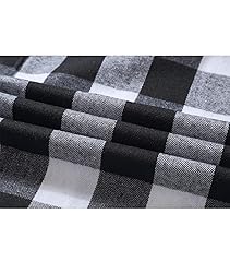 ZITY Men's Flannel Hoodie Shirts Casual Button Down