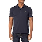 Lacoste Mens Logo Stripe Piqué Polo Shirt