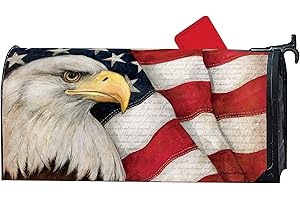 MAILWRAPS Studio M American Eagle Decorative MailWrap, The Original Magnetic Mailbox Cover, Made in USA, Superior Weather Durability, Standard Size fits 6.5W x 19L Inch Mailbox