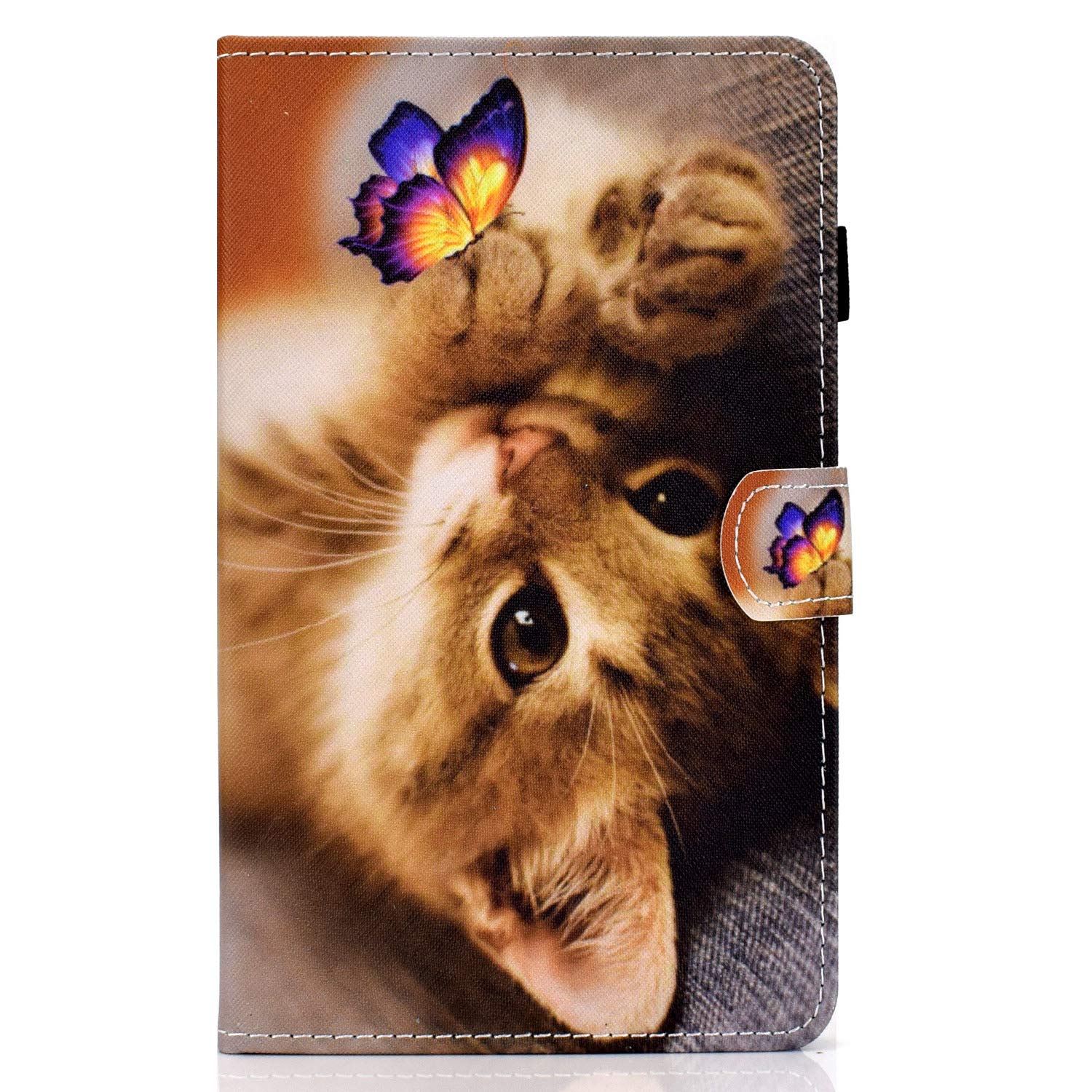 Bspring Case for Lenovo Tab M10 HD (2nd Gen) 10.1-inch Tablet 2020 Ultra Slim TPU Leather Cover Anti-Drop Protective Cover Case for Lenovo Tab M10 HD (2nd Gen) TB-X306X/TB-X306F,Cat